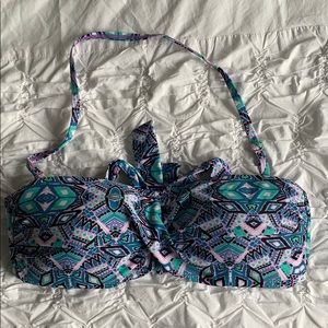 Blue and purple Bikini top